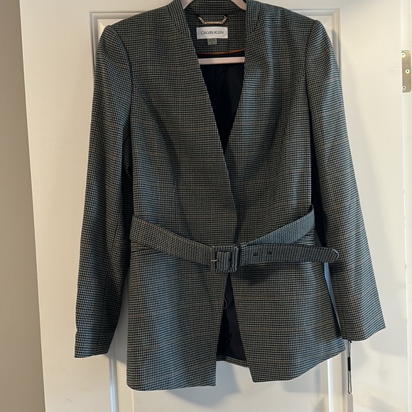 Calvin Klein Ladies Belted Suit Jacket - Picture 2 of 5